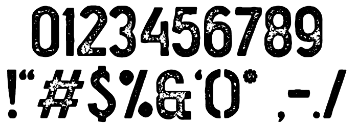Straightler-Press Font OTHER CHARS