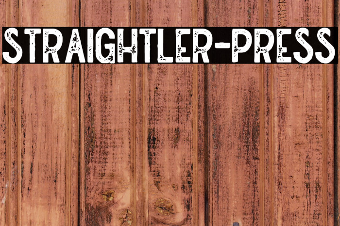 Straightler-Press Example 2