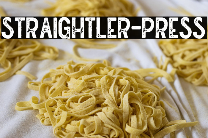 Straightler-Press Example 3