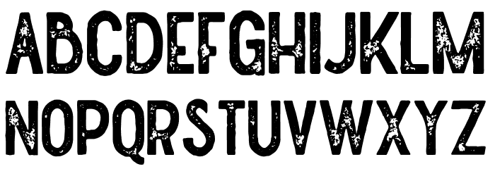 Straightler-Press Font LOWERCASE