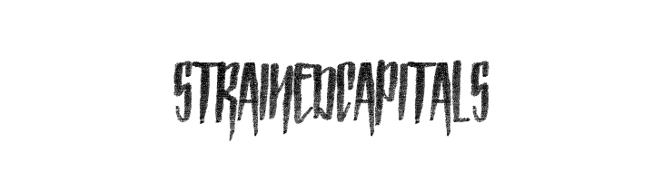 Strained Capitals  Free Fonts Download