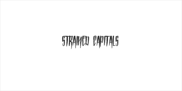 Strained Capitals Logo