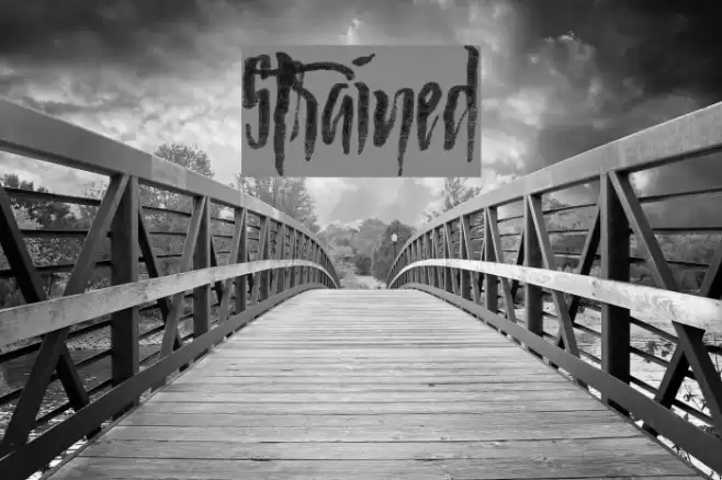 Strained Font examples