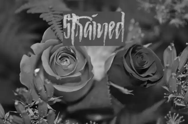 Strained Font examples