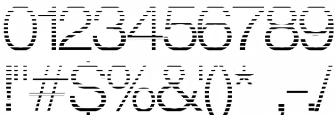 Strait Cut Font OTHER CHARS