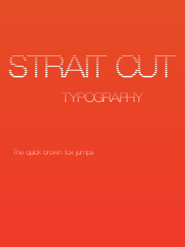 Strait Cut Poster