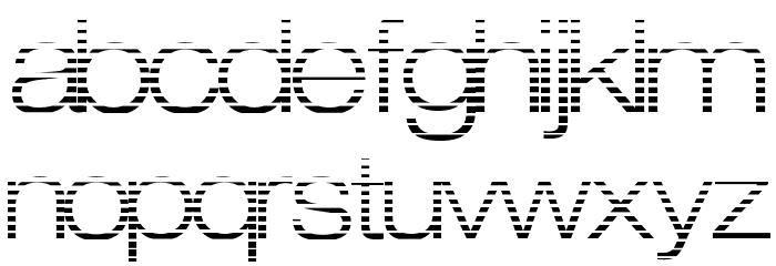 Strait Cut Font LOWERCASE