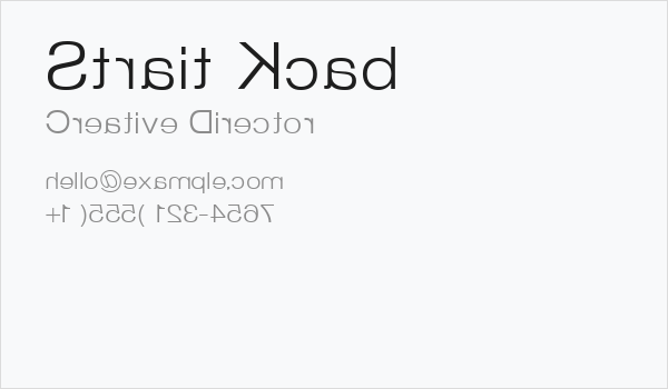 Strait Kcab Business Card
