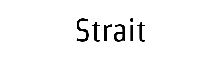 Strait Font