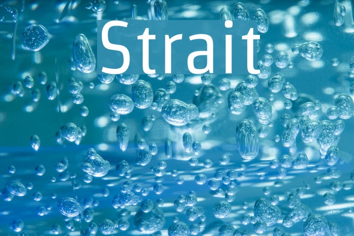 Strait Font examples