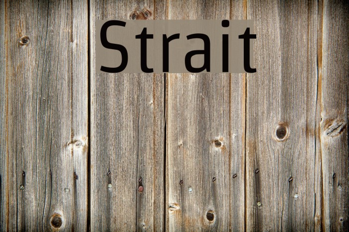 Strait Font examples
