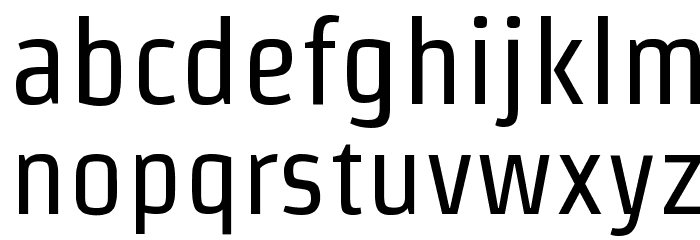 Strait Font LOWERCASE