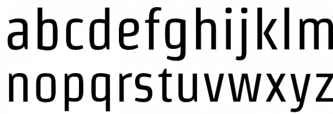Strait Font LOWERCASE