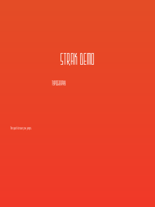 Strak Demo Poster