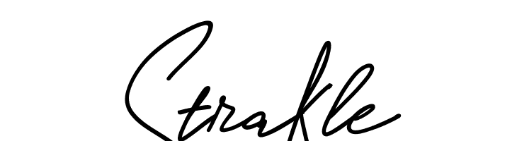 Strakle  フリーフォントのダウンロード