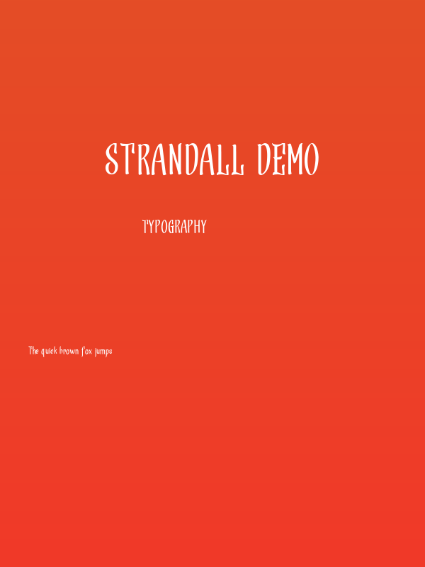 Strandall Demo Poster
