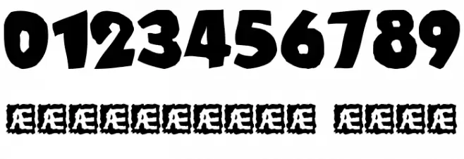 Stranded BRK Font OTHER CHARS