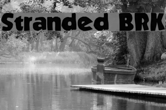 Stranded BRK Font examples