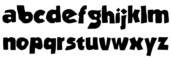 Stranded BRK Font LOWERCASE