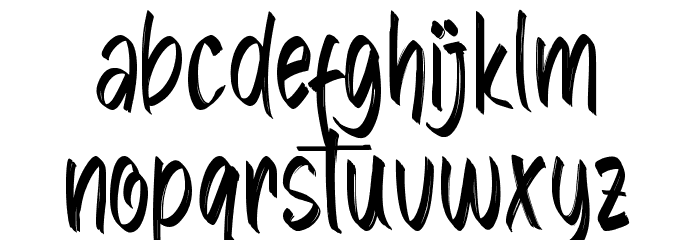 Strange Agent Font LOWERCASE