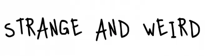 Strange And Weird  Fuentes Gratis Descargar