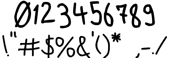 Strange And Weird Font OTHER CHARS