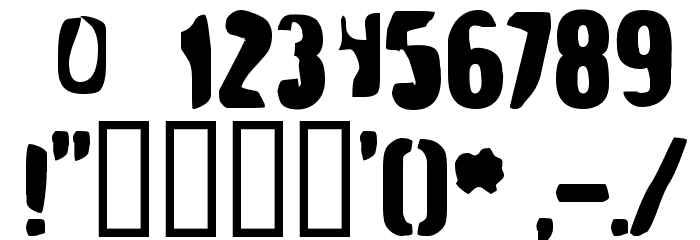 Strange Brew Font OTHER CHARS