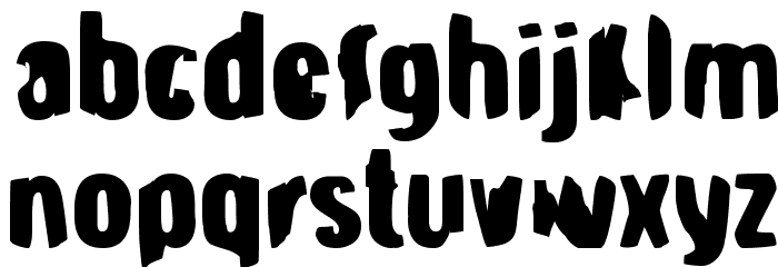 Strange Brew Font LOWERCASE