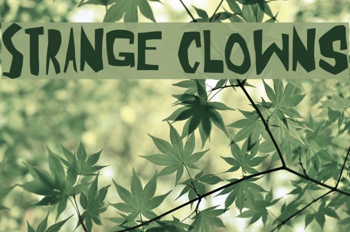 Strange Clowns Font examples