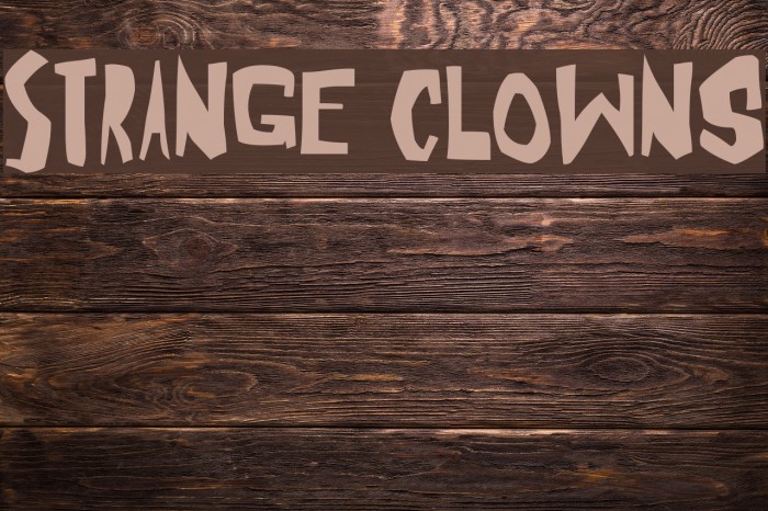 Strange Clowns Font examples