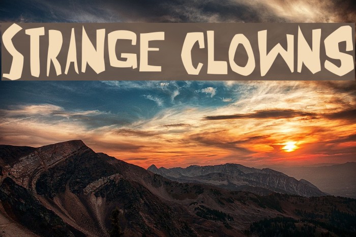 Strange Clowns Font examples