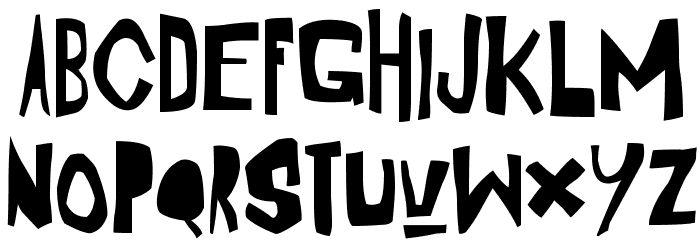 Strange Clowns Font LOWERCASE