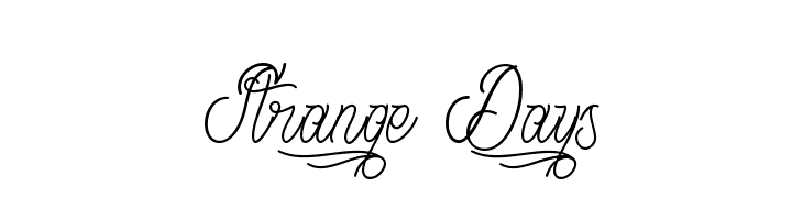 Strange Days  Free Fonts Download