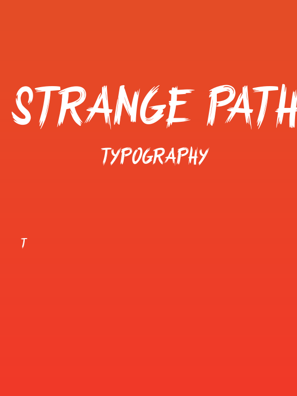 Strange Path Poster