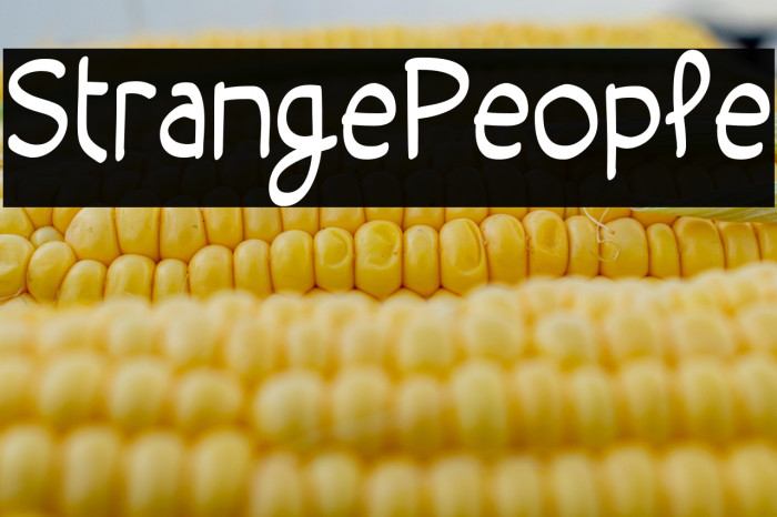 Strange People Example 1