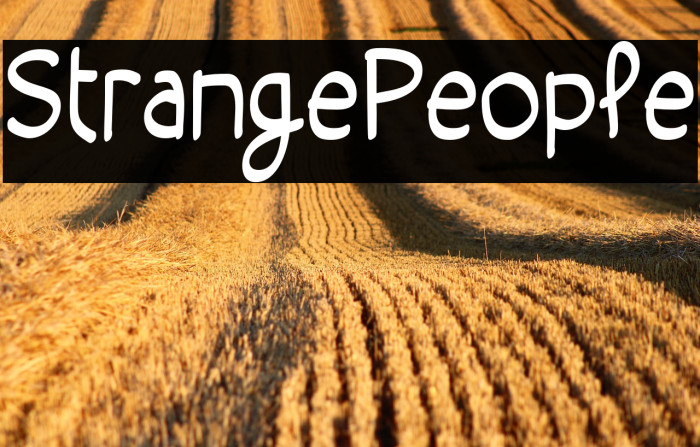 Strange People Example 2