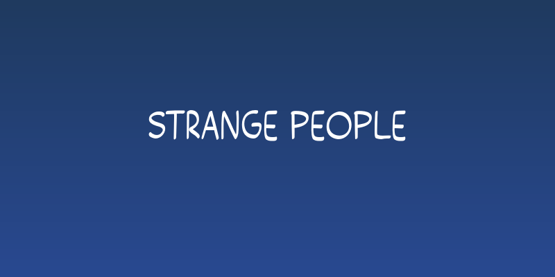 Strange People Social Header