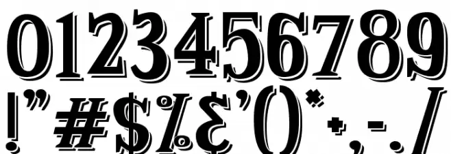 Strange Shadow Font OTHER CHARS