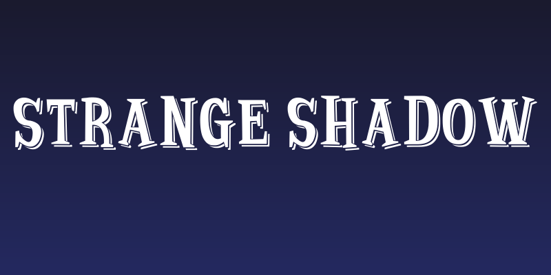 Strange Shadow Social Header