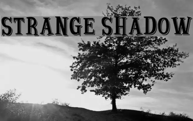 Strange Shadow Font examples