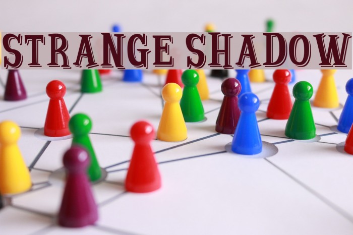 Strange Shadow Font examples