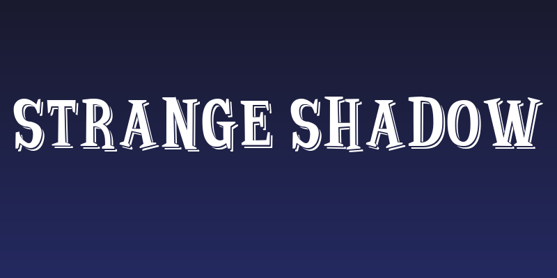 Strange Shadow Social Header