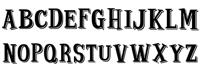Strange Shadow Font LOWERCASE
