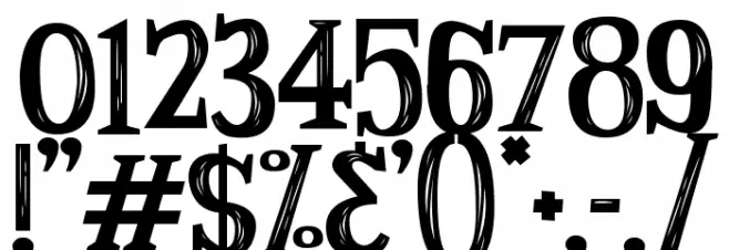 Strange Tales Font OTHER CHARS