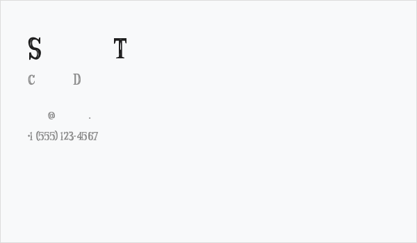 Strange Tales Business Card