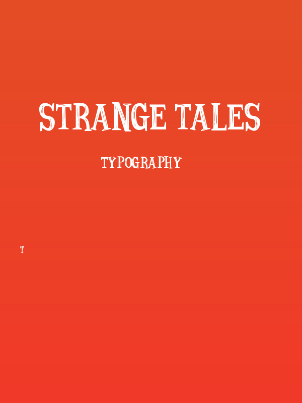 Strange Tales Poster