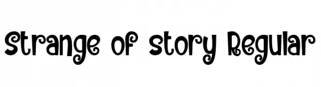 Strange of story Regular  Descarca Fonturi Gratis