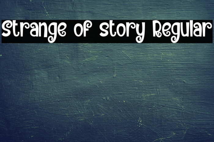 Strange of story Regular Example 1