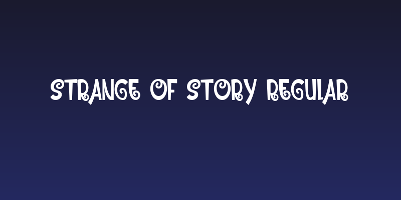 Strange of story Regular Social Header
