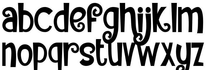 Strange of story Regular Font LOWERCASE